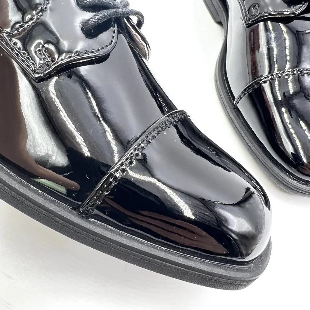 Florsheim Boys‎ Kids Size 13 Reveal Ox Jr Black Patent Oxfords Dress Shoes Youth